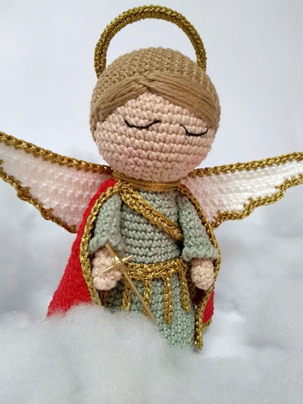São Miguel Arcanjo Amigurumi
