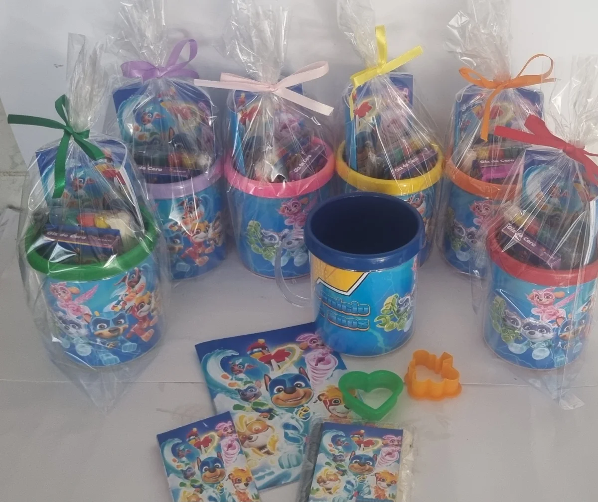 Kit Caneca Colorir Patrulha Canina - Imagem 1