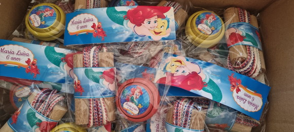 Kit Corda e Ioio Personalizado Pequena Sereia