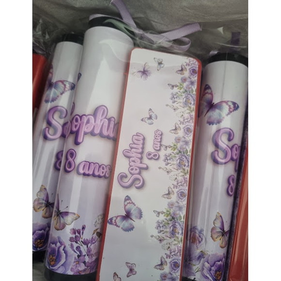 Kit Pega Vareta e Domino Borboletas Lilás