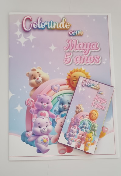 Livro de Colorir c/ Giz Ursinhos Carinhosos