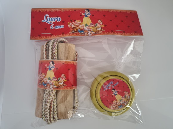 Kit Corda e Ioio Personalizado Branca de Neve