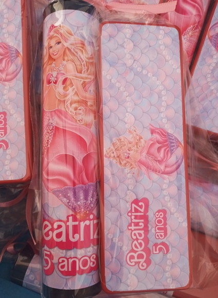 Kit Pega Vareta e Domino Barbie Sereia