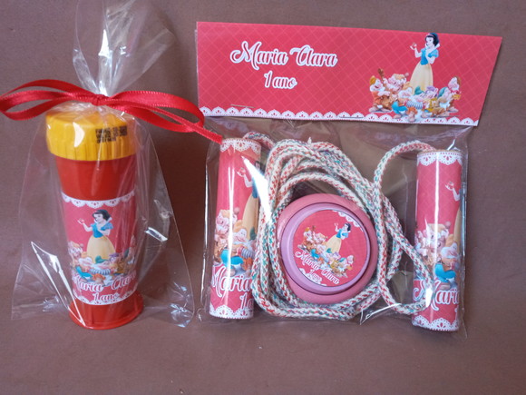 Kit Corda Personal, Ioio e Bolinha de Sabão Branca de Neve