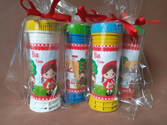 Bolinha de Sabão Personalizada Chapeuzinho Vermelho