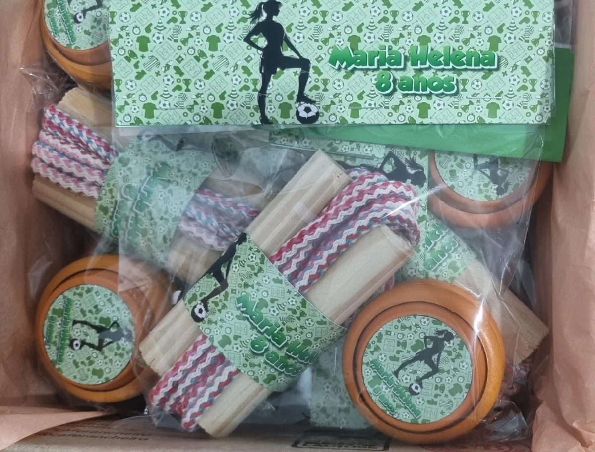 Kit Corda e Ioio Personalizado Futebol - Imagem 2