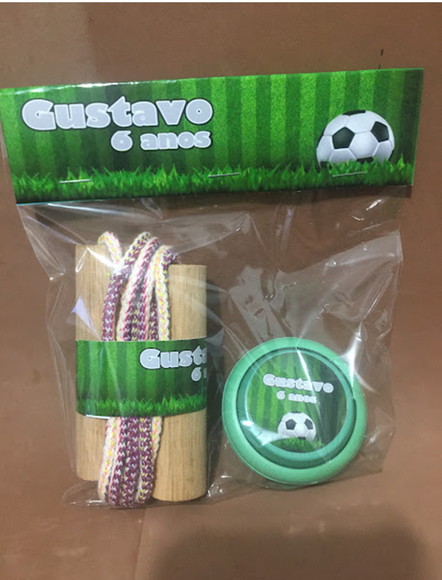 Kit Corda e Ioio Personalizado Futebol