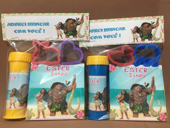 Kit Massinha e Bolinha de Sabão Moana