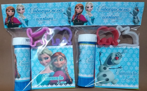 Kit Massinha e Bolinha de Sabão Frozen