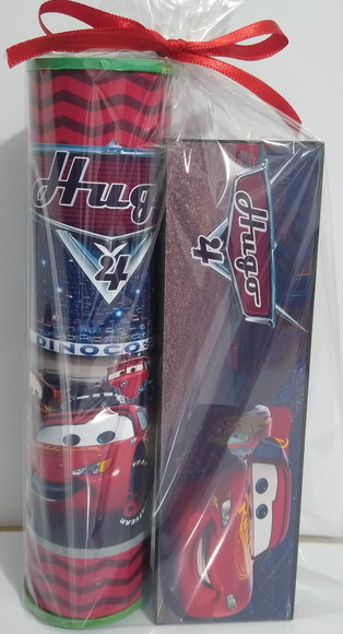 Kit Pega Vareta e Domino Personalizado Carros