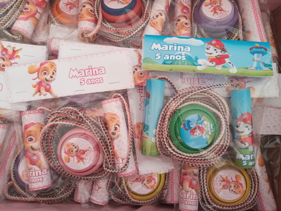 Kit Corda Personalizado e Ioio Patrulha Canina