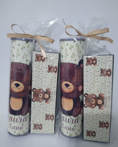 Kit Pega Vareta e Domino Personalizado Ursos