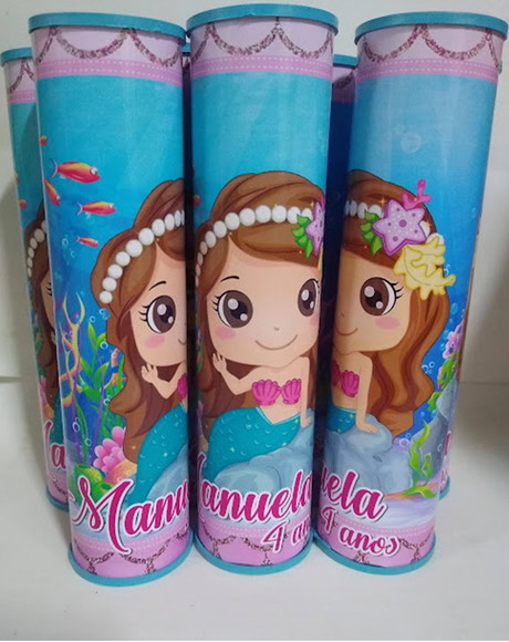 Pega Vareta Personalizada Sereia Cute