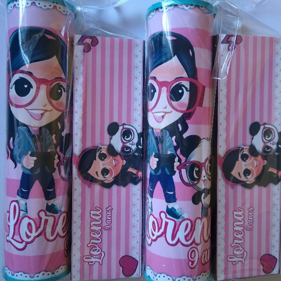 Kit Pega Vareta e Domino Personalizado Luluca