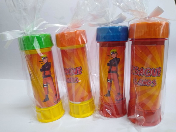 Bolinha de Sabão Personalizada Naruto