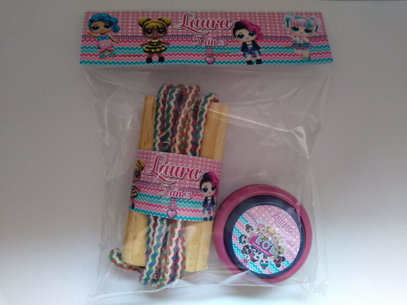 Kit Corda e Ioio Personalizados Lol Surprise