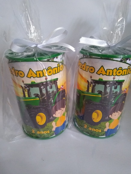 Cofrinho Personalizado Festa Trator
