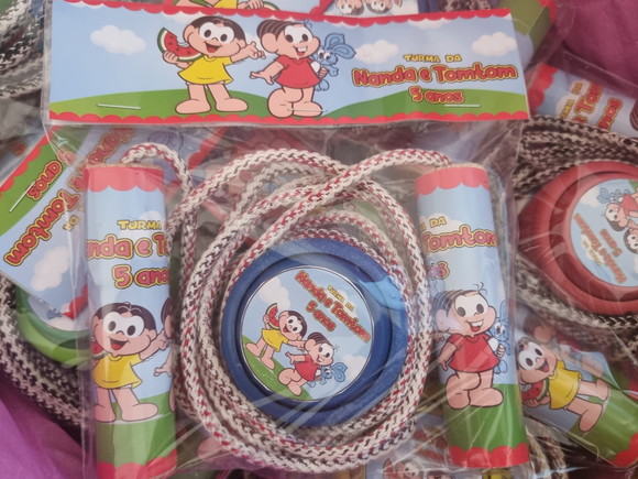 Kit Corda Personalizado e Ioio Turma da Monica - Imagem 3