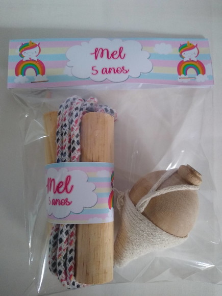Kit Pião e Corda Unicornio