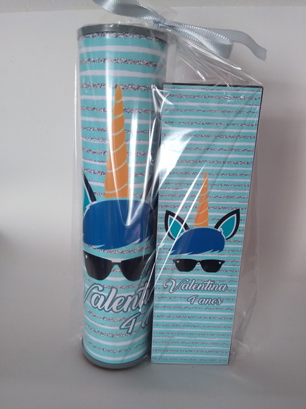 Kit Pega Vareta e Domino Personalizado Unicornio - Imagem 3