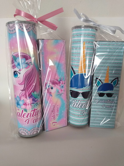 Kit Pega Vareta e Domino Personalizado Unicornio - Imagem 2