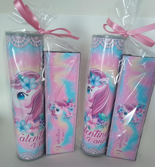 Kit Pega Vareta e Domino Personalizado Unicornio - Imagem 4
