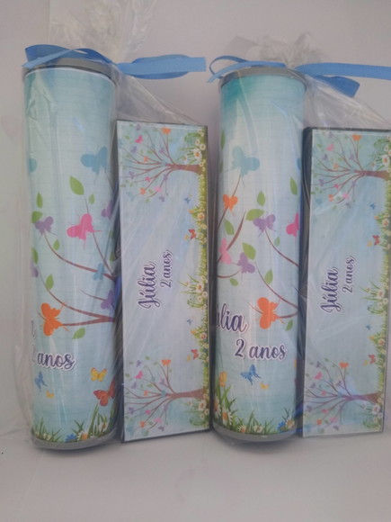 Kit Pega Vareta e Domino Personalizado Jardim das Borboletas