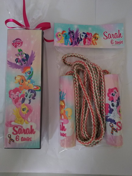 Kit Domino e Corda Personalizado My Little Pony