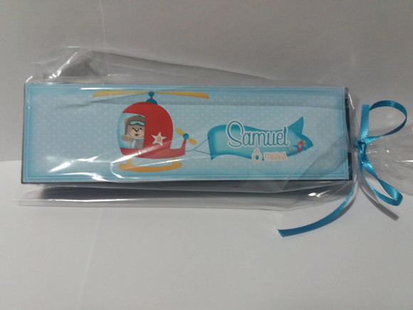 Domino Personalizado Ursinho Aviador