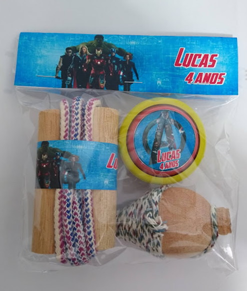 Kit Pião, Corda, Ioiô Vingadores - Imagem 2