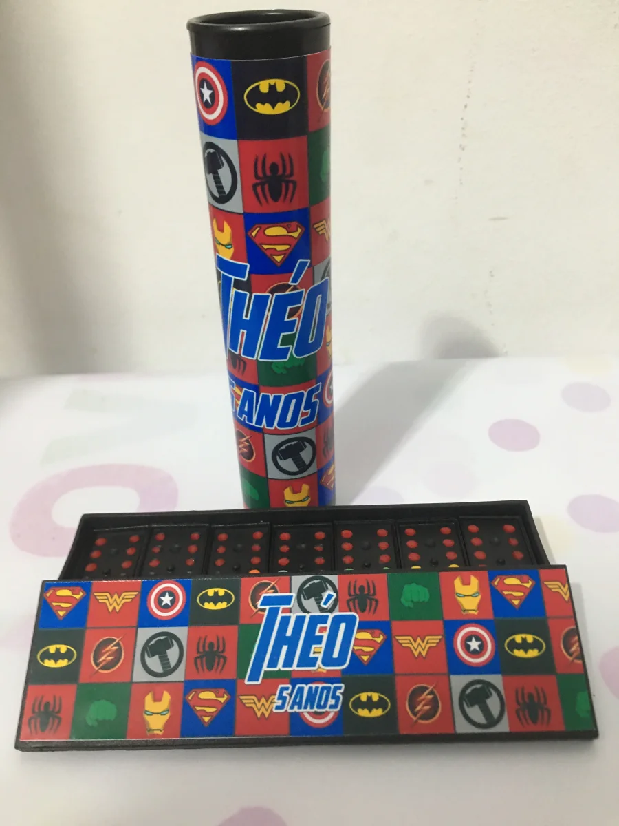 Kit Pega Vareta e Domino Personalizado Super Herois - Imagem 4