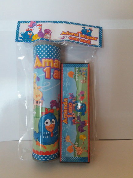Kit Pega Vareta e Domino Personalizado Galinha Pintadinha