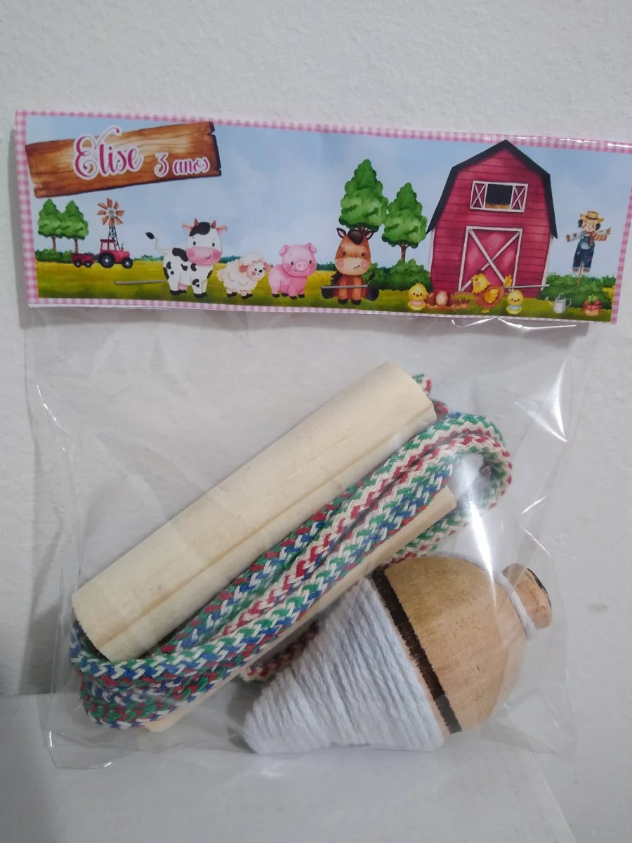 Kit Pião e Corda Fazendinha - Imagem 2
