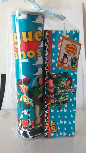 Kit Pega Vareta e Domino Personalizado Toy Story
