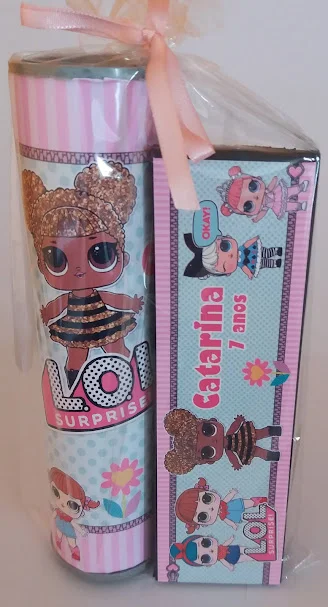 Kit Pega Varetas e Domino Personalizado Lol Surprise - Imagem 8