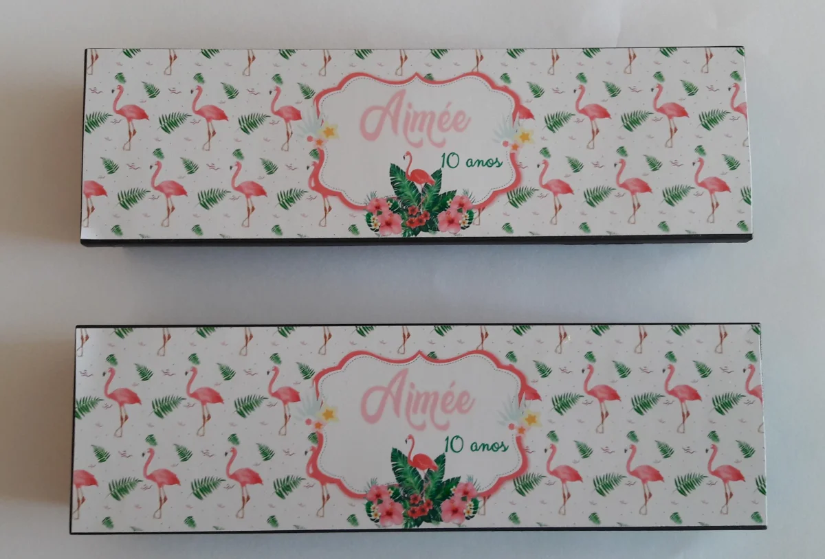 Domino Personalizado Flamingos - Imagem 3