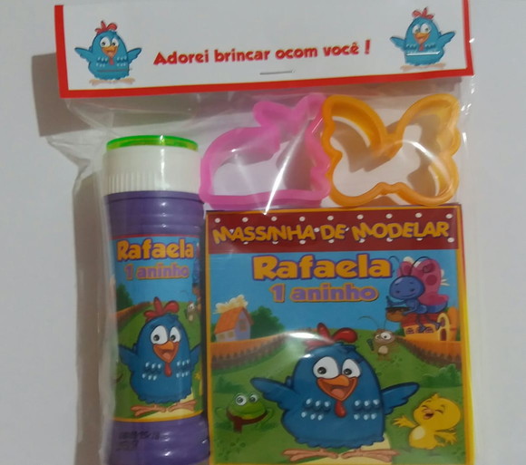 Kit Massinha e Bolinha de Sabão Galinha Pintadinha