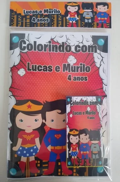 Livro de Colorir c/ Giz Super Herois - Imagem 4