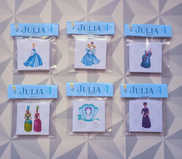 Jogo da Memória Brinde Personalizado Cinderela