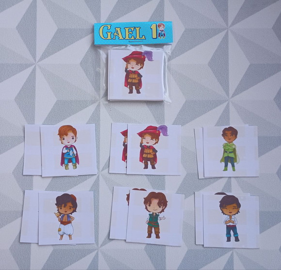 Jogo da Memória Brinde Personalizado Príncipes Cute