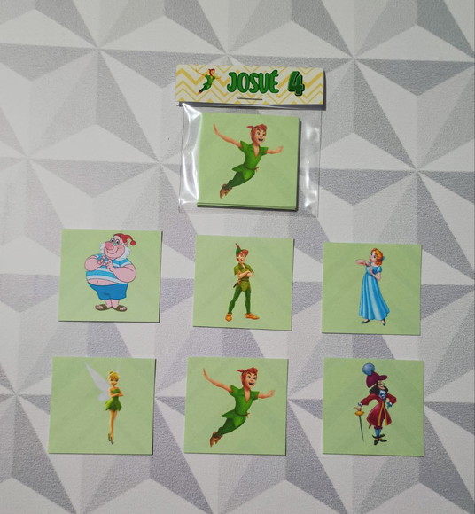 Jogo da Memória Brinde Personalizado Peter Pan