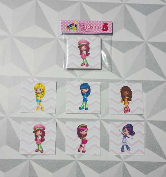 Jogo da Memória Brinde Personalizado Moranguinho