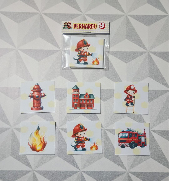 Jogo da Memória Brinde Personalizado Bombeiros