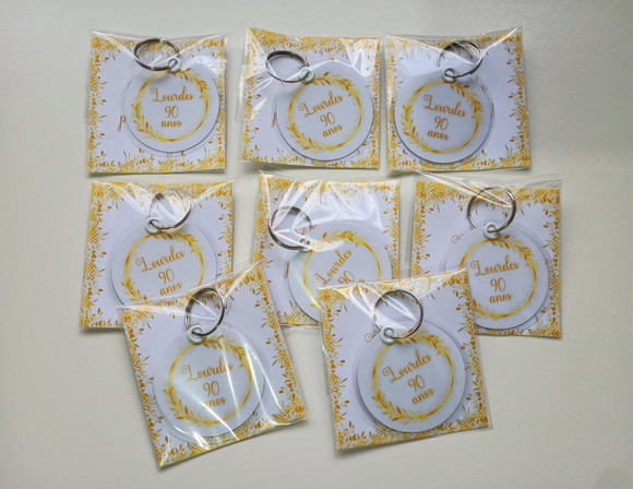 Chaveiro Brinde Personalizado para Aniversários
