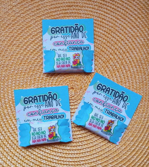 Card com Bala Personalizada - Brinde de Fim de Ano - Imagem 2