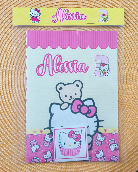 Álbum de Figurinhas Personalizado Hello Kitty 15x21
