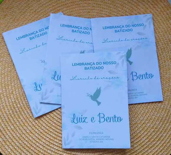 Livrinho de Orações Lembrancinha Personalizada