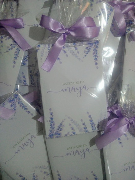 Livrinho de Orações Personalizado - Tema Lavanda Lilás