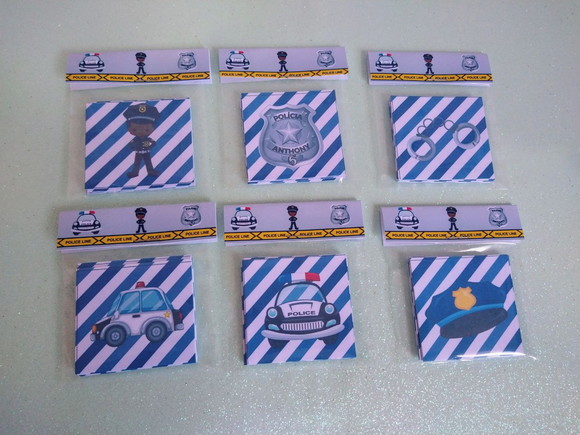 Jogo da Memória Tema Polícia Brinde Personalizado