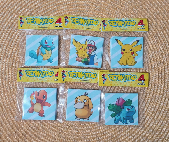 Jogo da Memória Pokemon Lembrancinha Personalizada